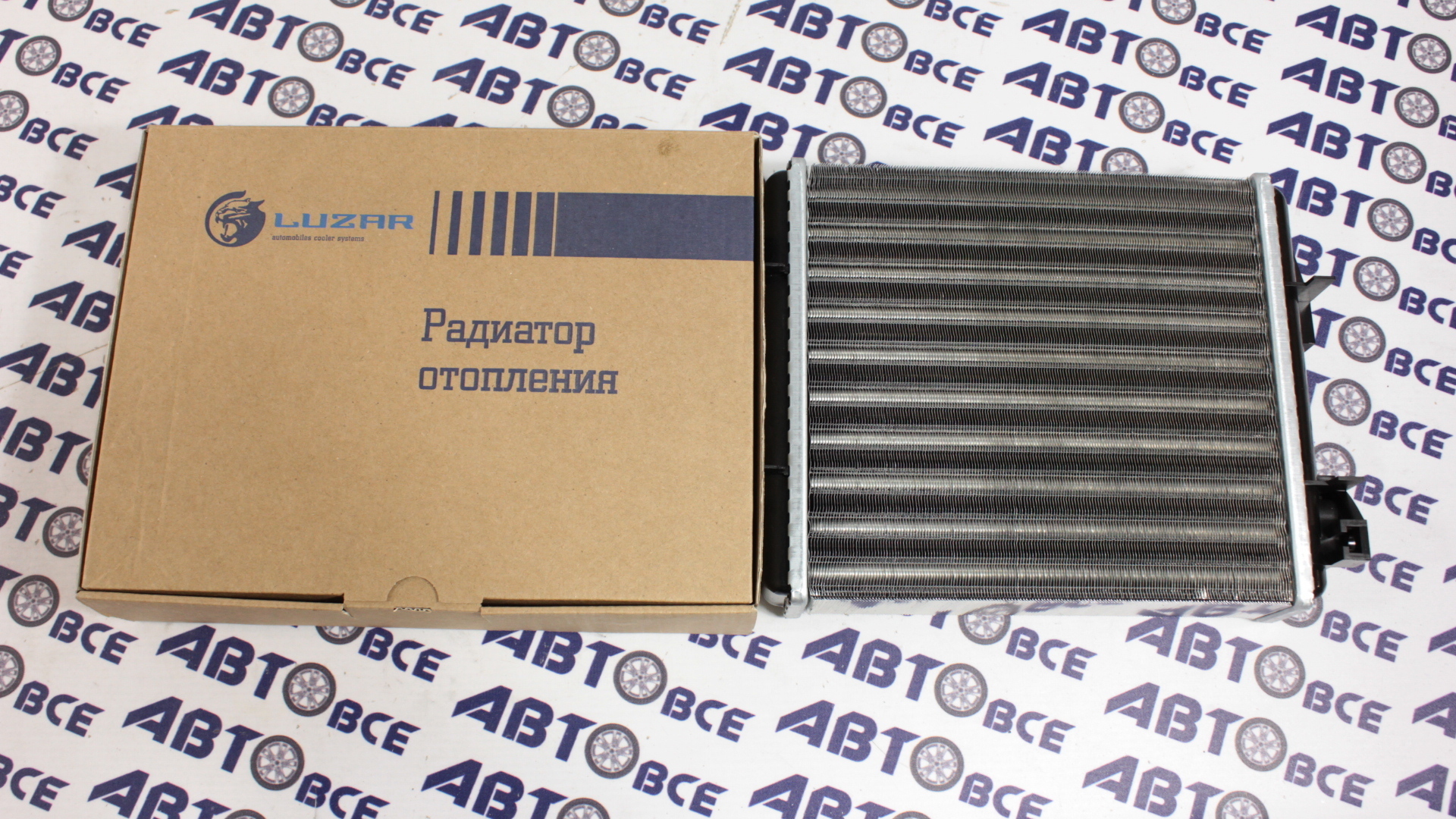 Радиатор отопителя (печки) ВАЗ-2105-2107 (алюминиевый -широкий) LUZAR